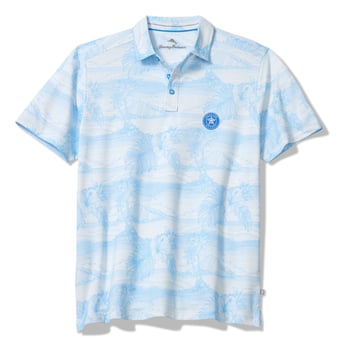 Men's Tommy Bahama  Blue Houston Astros Corsica Coast IslandZone Tri-Blend Polo