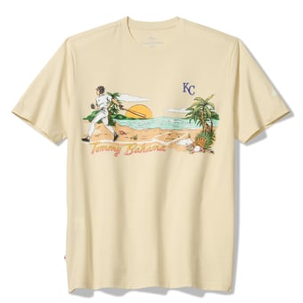 Tommy Bahama  Cream Kansas City Royals Sunset Slugger T-Shirt