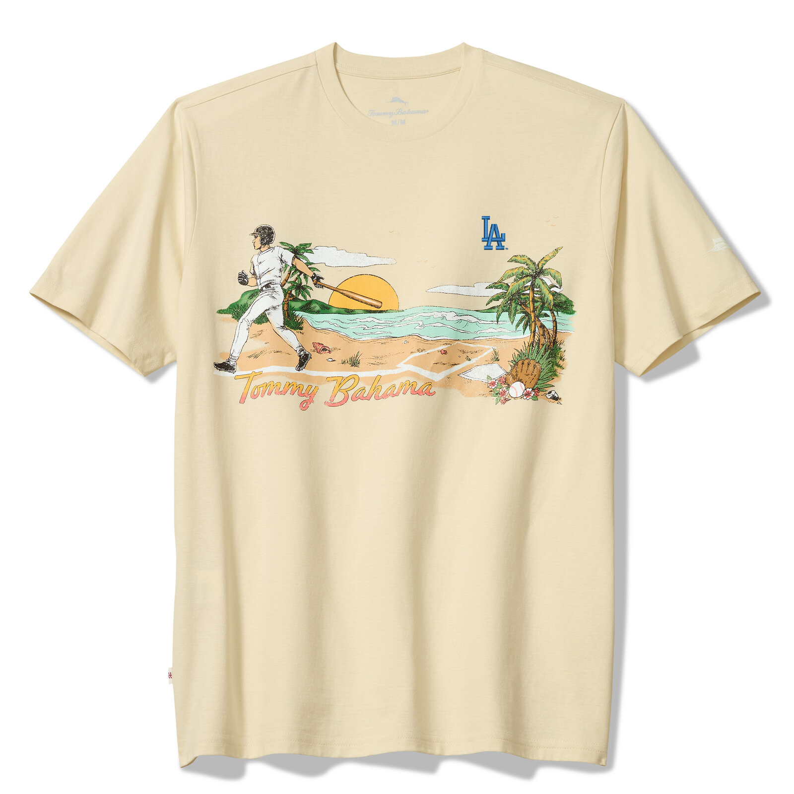Tommy Bahama  Cream Los Angeles Dodgers Sunset Slugger T-Shirt
