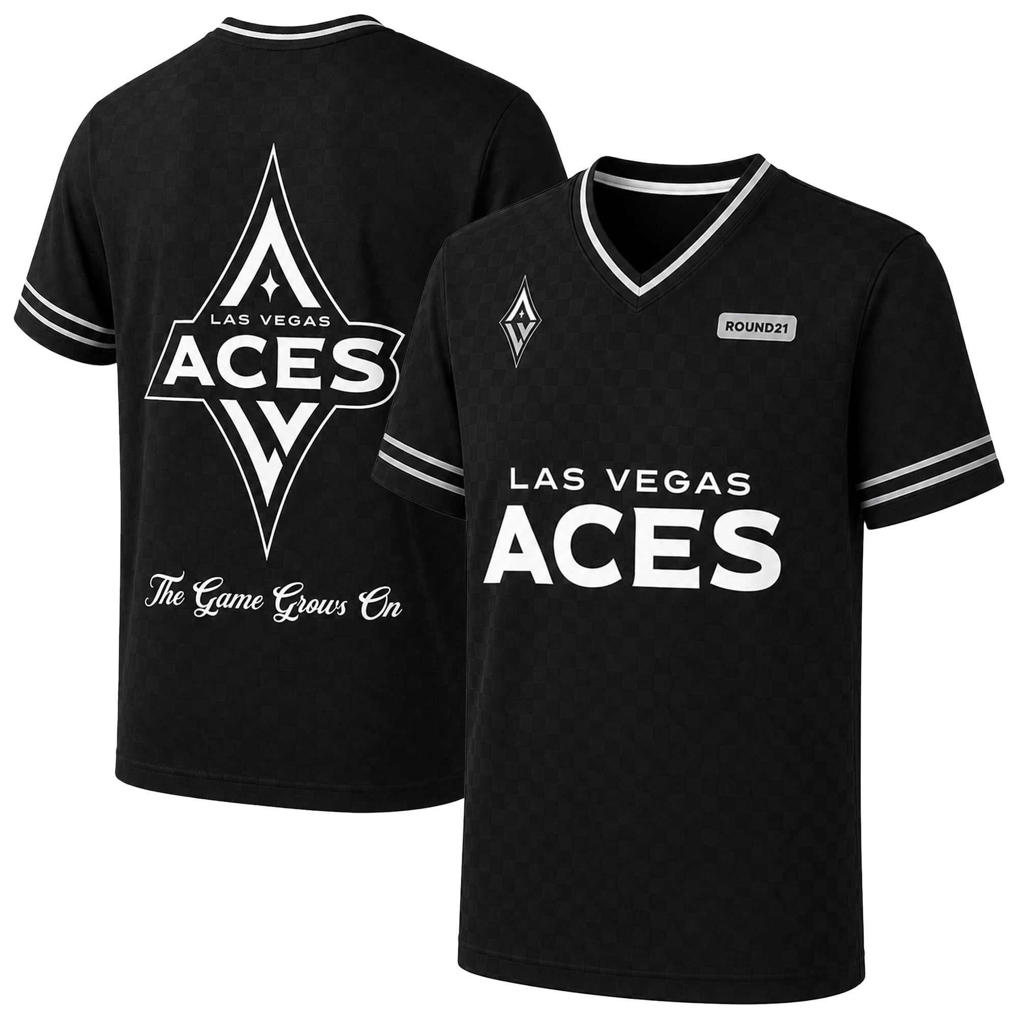 Men's round21 Black Las Vegas Aces Soccer Jersey