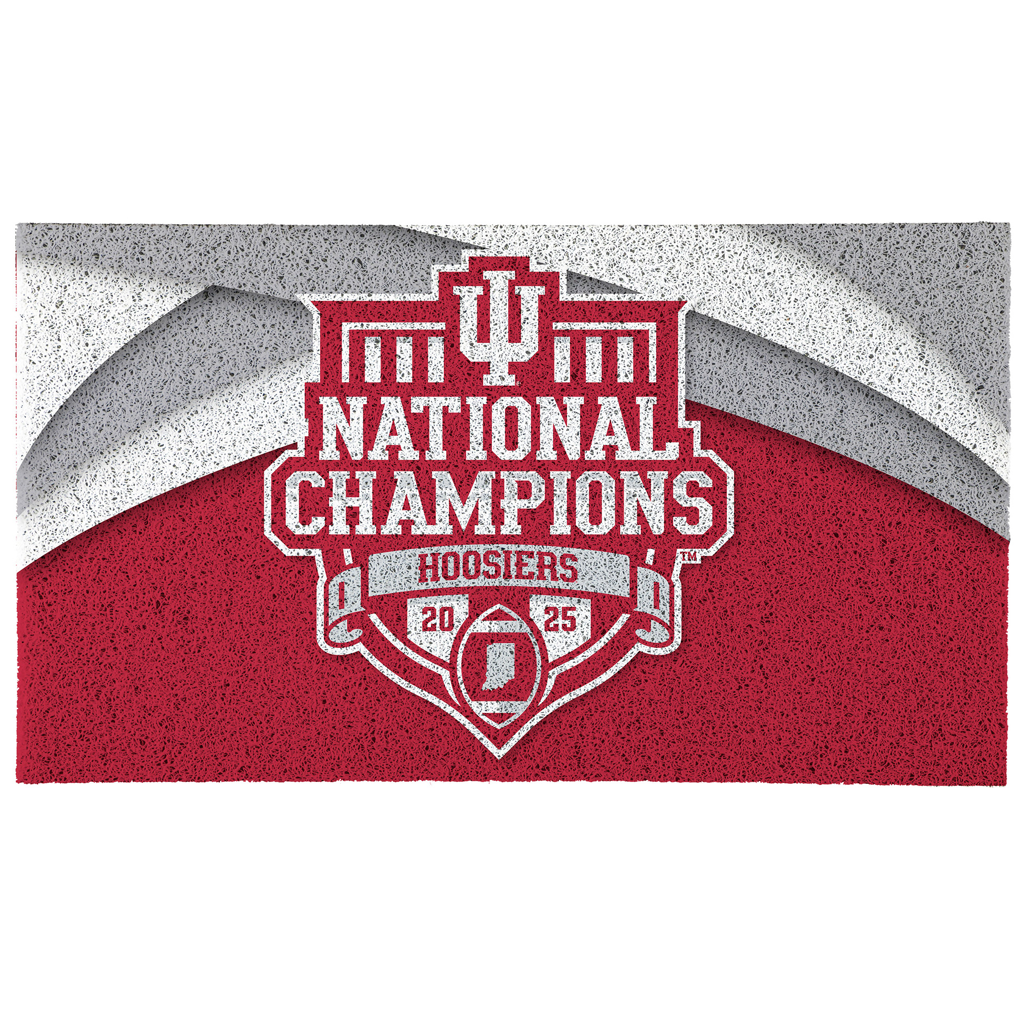 Indiana Hoosiers College Football Playoff 2025 National Champions Turf Mat