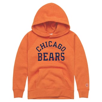 Youth Homage Orange Chicago Bears Classic Tri-Blend Hoodie
