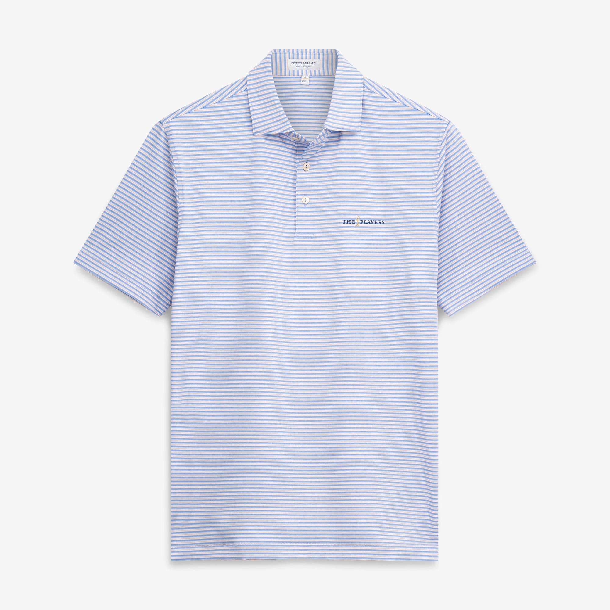 Men's Peter Millar Blue THE PLAYERS Owens Performance Jersey Polo