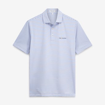 Men's Peter Millar Blue THE PLAYERS Owens Performance Jersey Polo