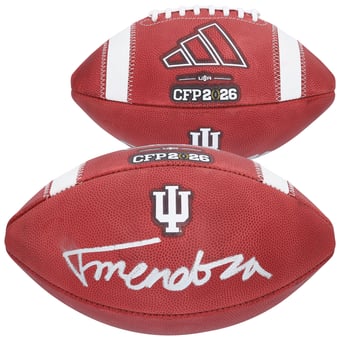 Fernando Mendoza Indiana Hoosiers Autographed College Football Playoff 2025 National Champions adidas Logo Football