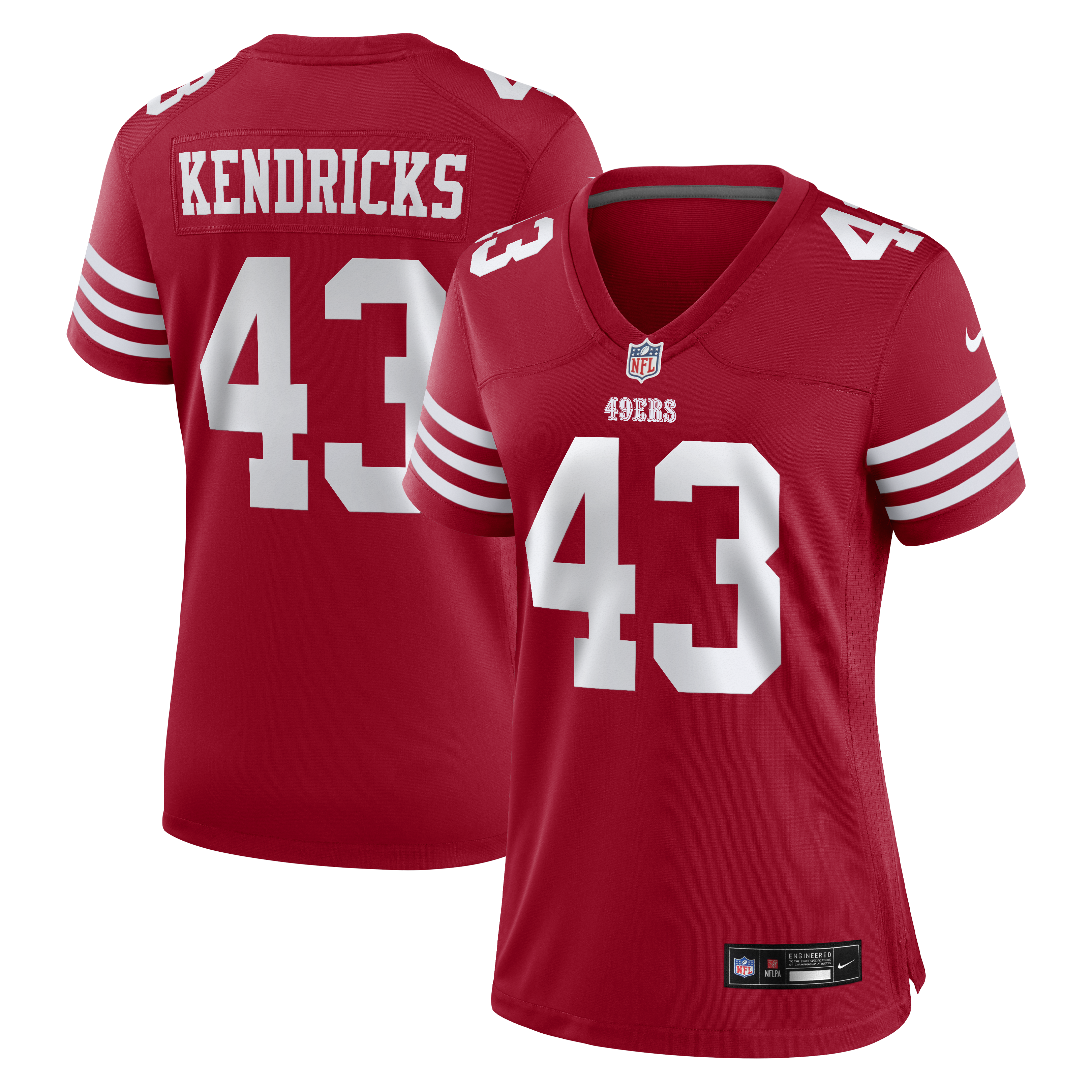 Women's Nike Eric Kendricks  Scarlet San Francisco 49ers  Game Jersey