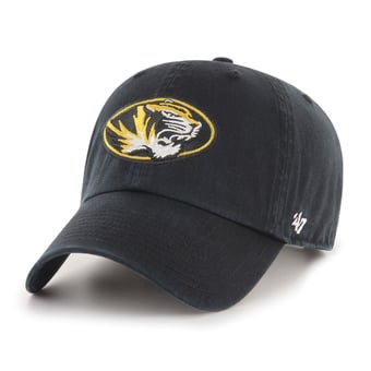 Youth '47  Black Missouri Tigers Clean Up Adjustable Hat