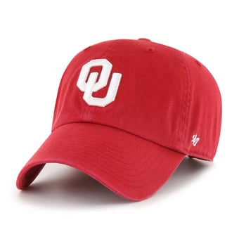 Youth '47  Crimson Oklahoma Sooners Clean Up Adjustable Hat