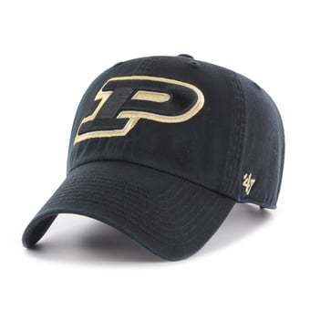 Youth '47  Black Purdue Boilermakers Clean Up Adjustable Hat