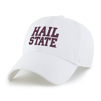 Unisex '47  Mississippi State Bulldogs White Clean Up Adjustable Hat