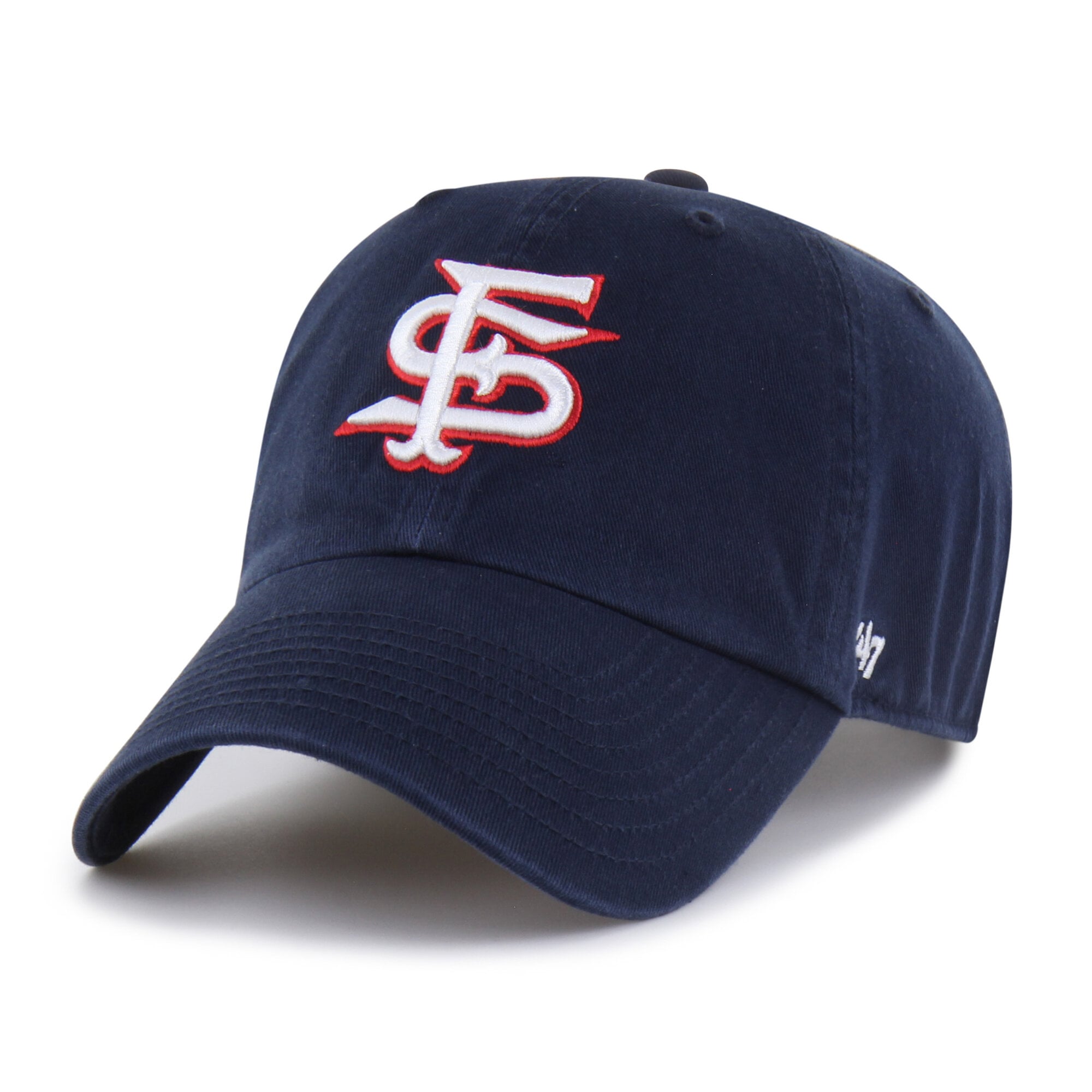 Men's '47  Navy Fresno State Bulldogs Clean Up Adjustable Hat