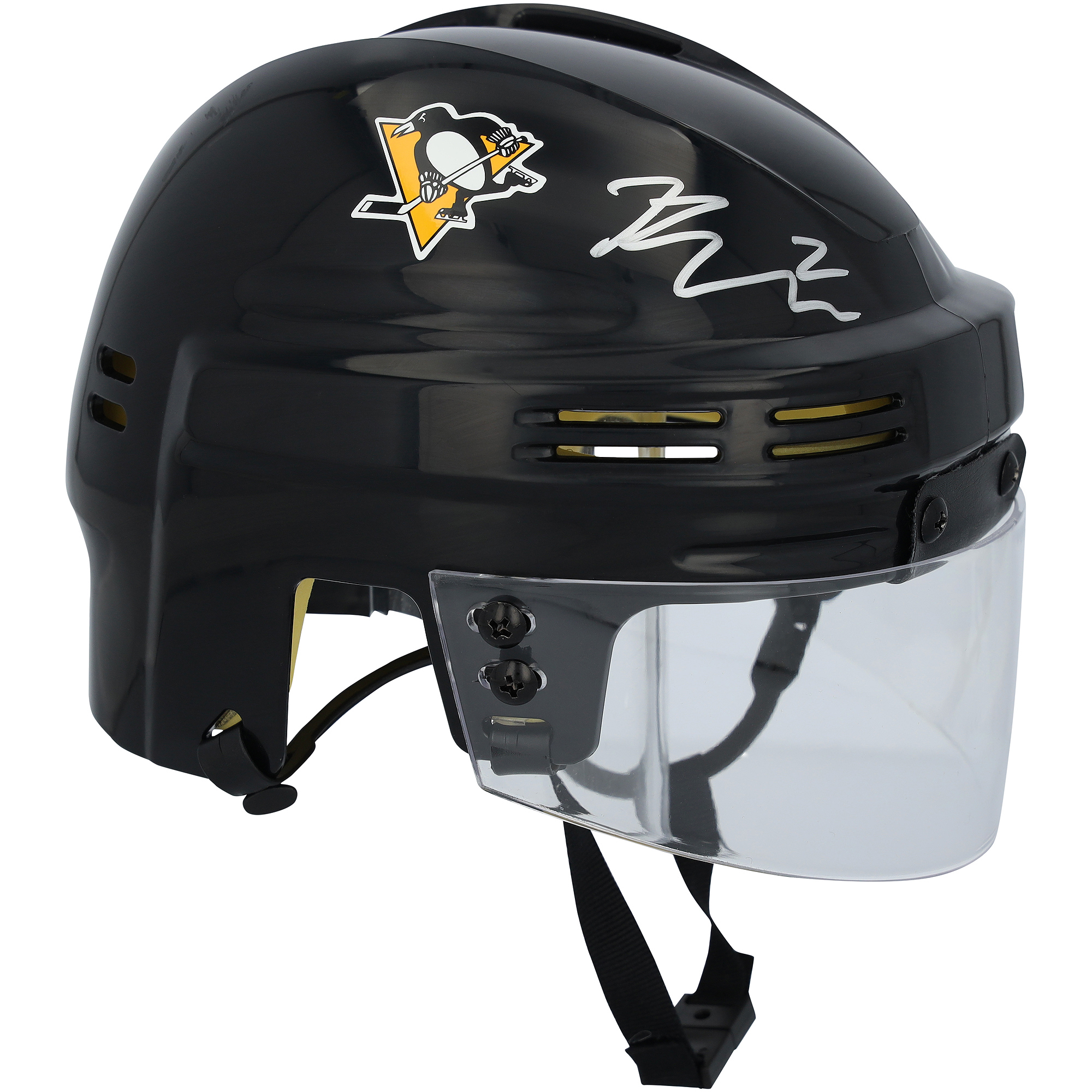 Rutger McGroarty Pittsburgh Penguins Autographed Black Mini Helmet