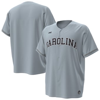 Men's Under Armour  Gray South Carolina Gamecocks Replica Baseball Jersey
