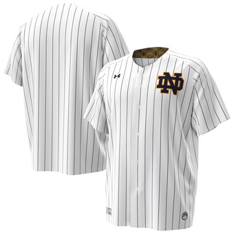Men's Under Armour White Notre Dame Fighting Irish Replica Baseball Jersey