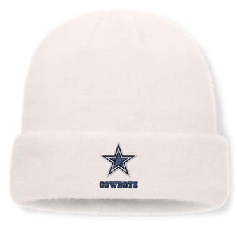 Women's Fanatics White Dallas Cowboys Puff Fuzzy Fleece Cuffed Knit Hat