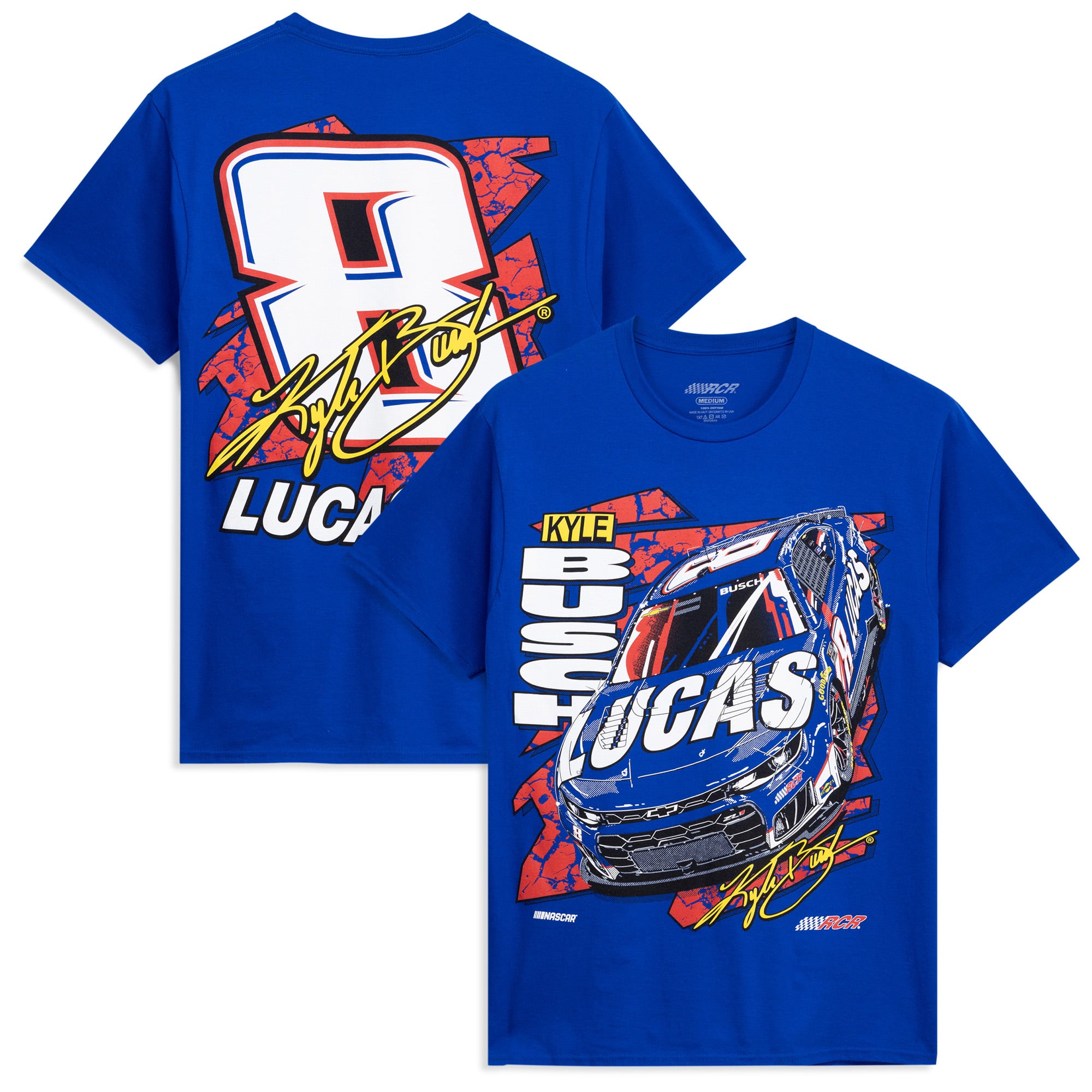 Men’s Classic Ink Royal Kyle Busch #8 Lucas Oil Speed T-Shirt Men’s Classic Ink Royal Kyle Busch #8 Lucas Oil Speed T-Shirt