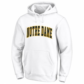 Men's Champion  Ash Notre Dame Fighting Irish Big & Tall Arch Over Tackle Twill Hoodie