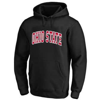 Men's Champion  Black Ohio State Buckeyes Arch Over Tackle Twill Big & Tall Hoodie