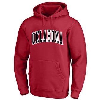 Men's Champion  Crimson Oklahoma Sooners Arch Over Tackle Twill Big & Tall Hoodie