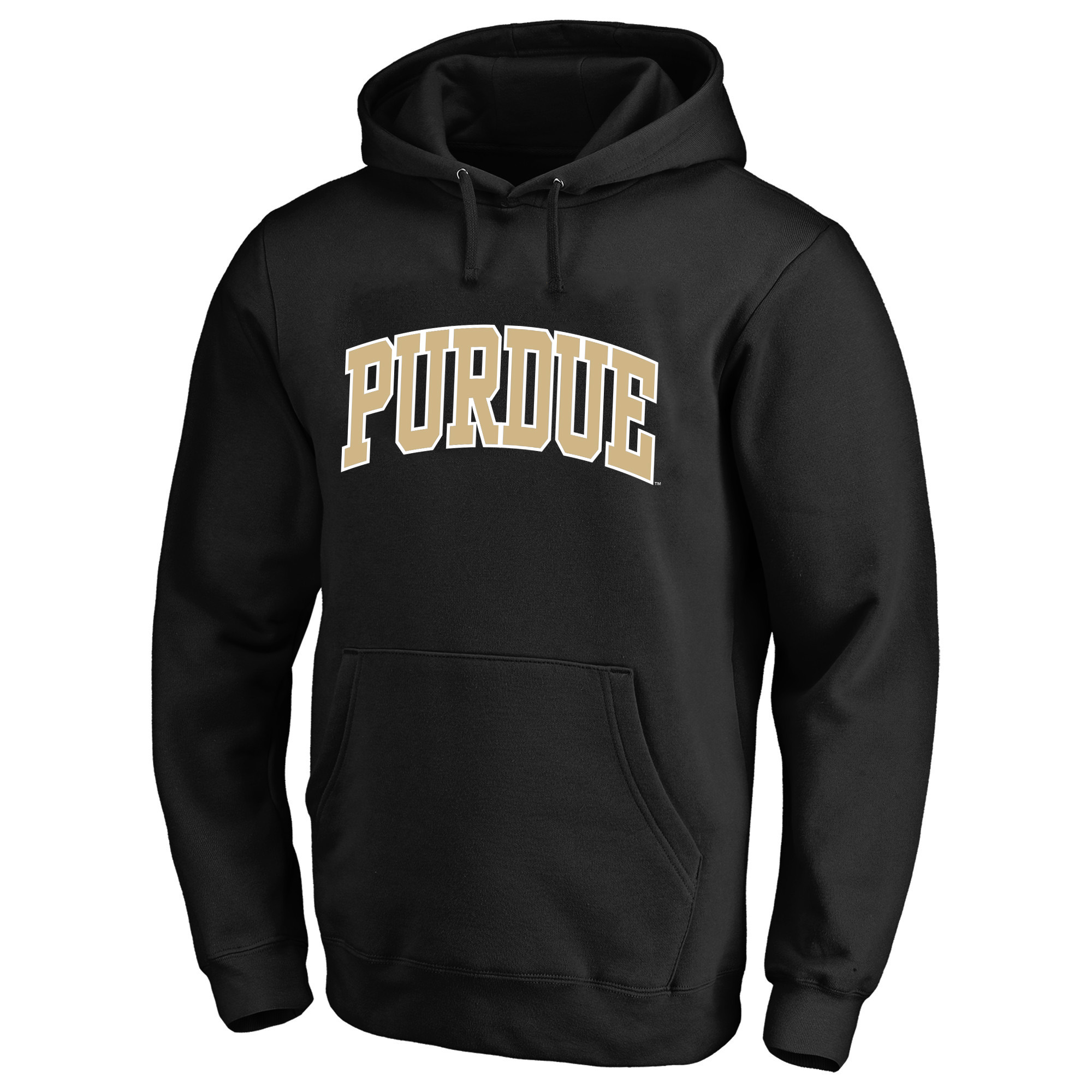 Men’s Champion Black Purdue Boilermakers Arch Over Tackle Twill Hoodie
