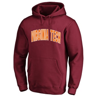 Men's Champion  Maroon Virginia Tech Hokies Arch Over Tackle Twill Big & Tall Hoodie