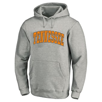 Men's Champion  Heather Gray Tennessee Volunteers Arch Over Tackle Twill Big & Tall Hoodie