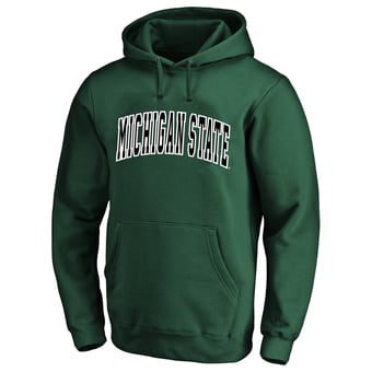 Men's Champion  Green Michigan State Spartans Big & Tall Arch Over Tackle Twill Hoodie