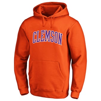 Men's Champion  Orange Clemson Tigers Arch Over Tackle Twill Big & Tall Hoodie