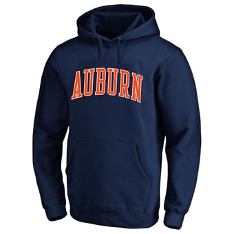 Men's Champion  Navy Auburn Tigers Arch Over Tackle Twill Big & Tall Hoodie