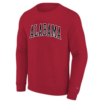 Men's Champion Crimson Alabama Crimson Tide Arch Applique Big & Tall Sweatshirt