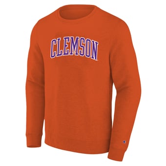 Men's Champion Orange Clemson Tigers Arch Applique Big & Tall Sweatshirt