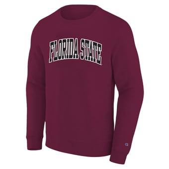 Men's Champion Garnet Florida State Seminoles Arch Applique Big & Tall Sweatshirt