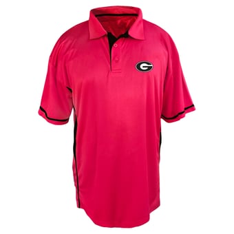 Men's Profile Red Georgia Bulldogs Big & Tall Color Block Panel Polo