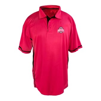 Men's Profile Scarlet Ohio State Buckeyes Big & Tall Color Block Panel Polo