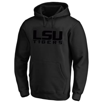 Men's Champion  Black LSU Tigers Big & Tall Tonal Hoodie