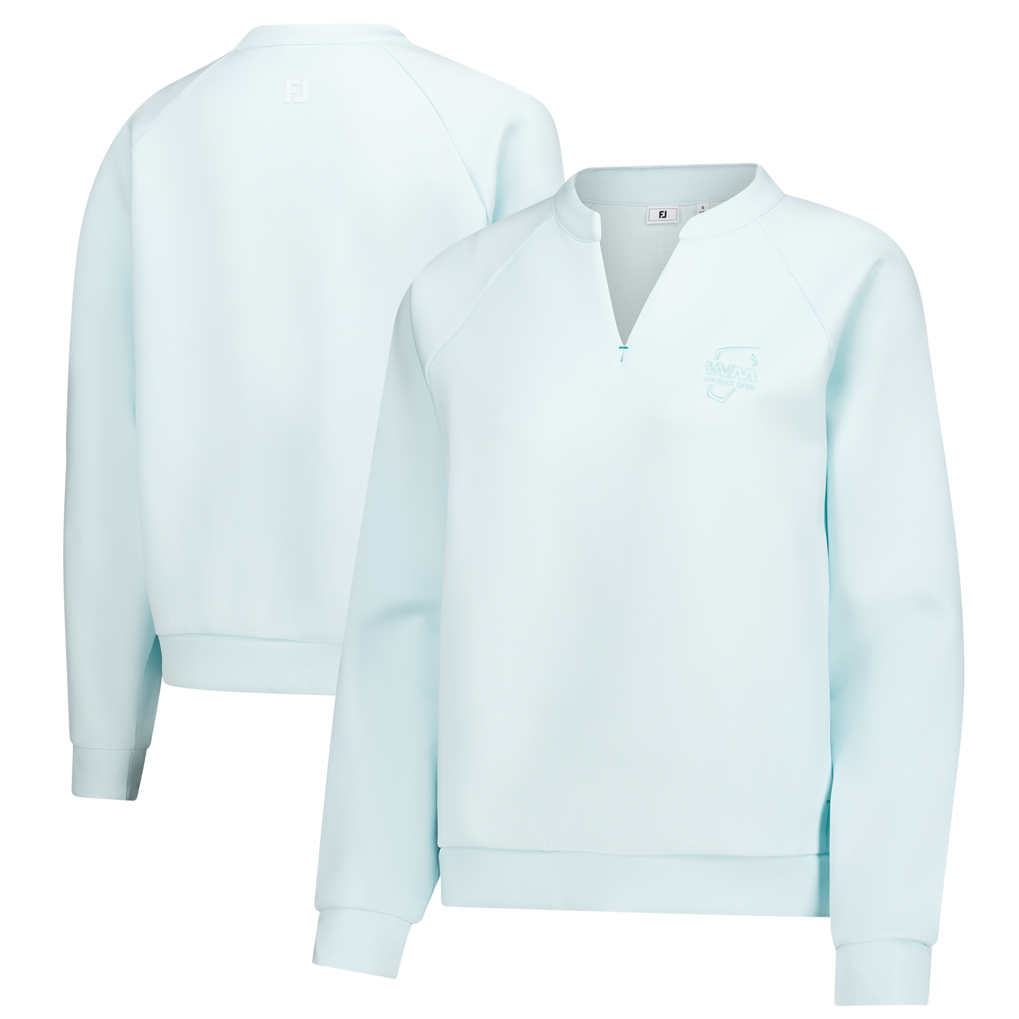 Women’s FootJoy Light Blue WM Phoenix Open V-Neck Tri-Blend Sweatshirt Women’s FootJoy Light Blue WM Phoenix Open V-Neck Tri-Blend Sweatshirt