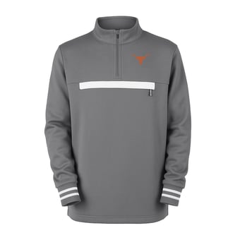 Toddler Garb Gray Texas Longhorns Atlas Quarter-Zip Tri-Blend Pullover