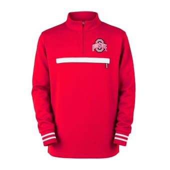 Toddler Garb Scarlet Ohio State Buckeyes Atlas Quarter-Zip Tri-Blend Pullover