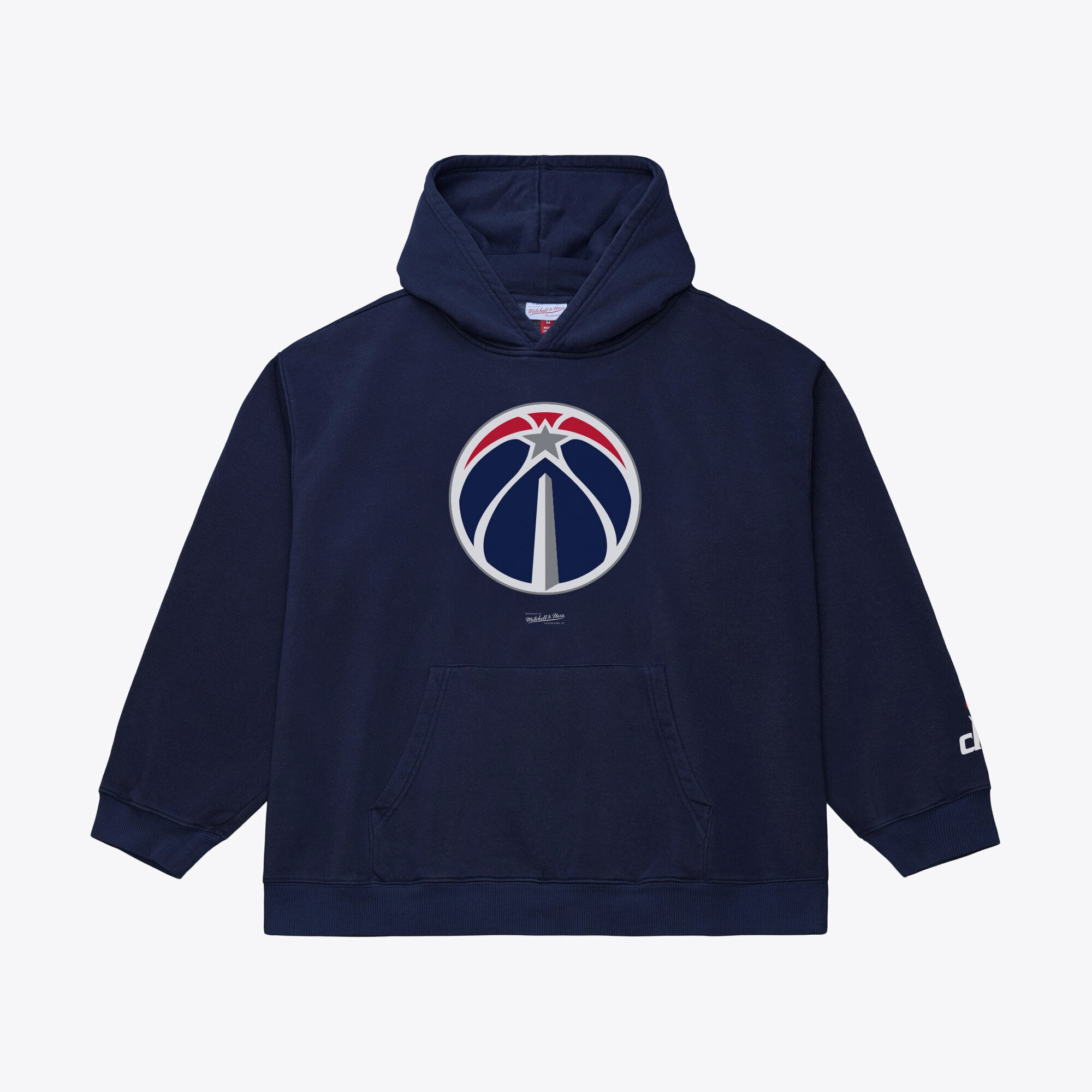 Men's Mitchell & Ness Navy Washington Wizards Basic Fleece Hoodie