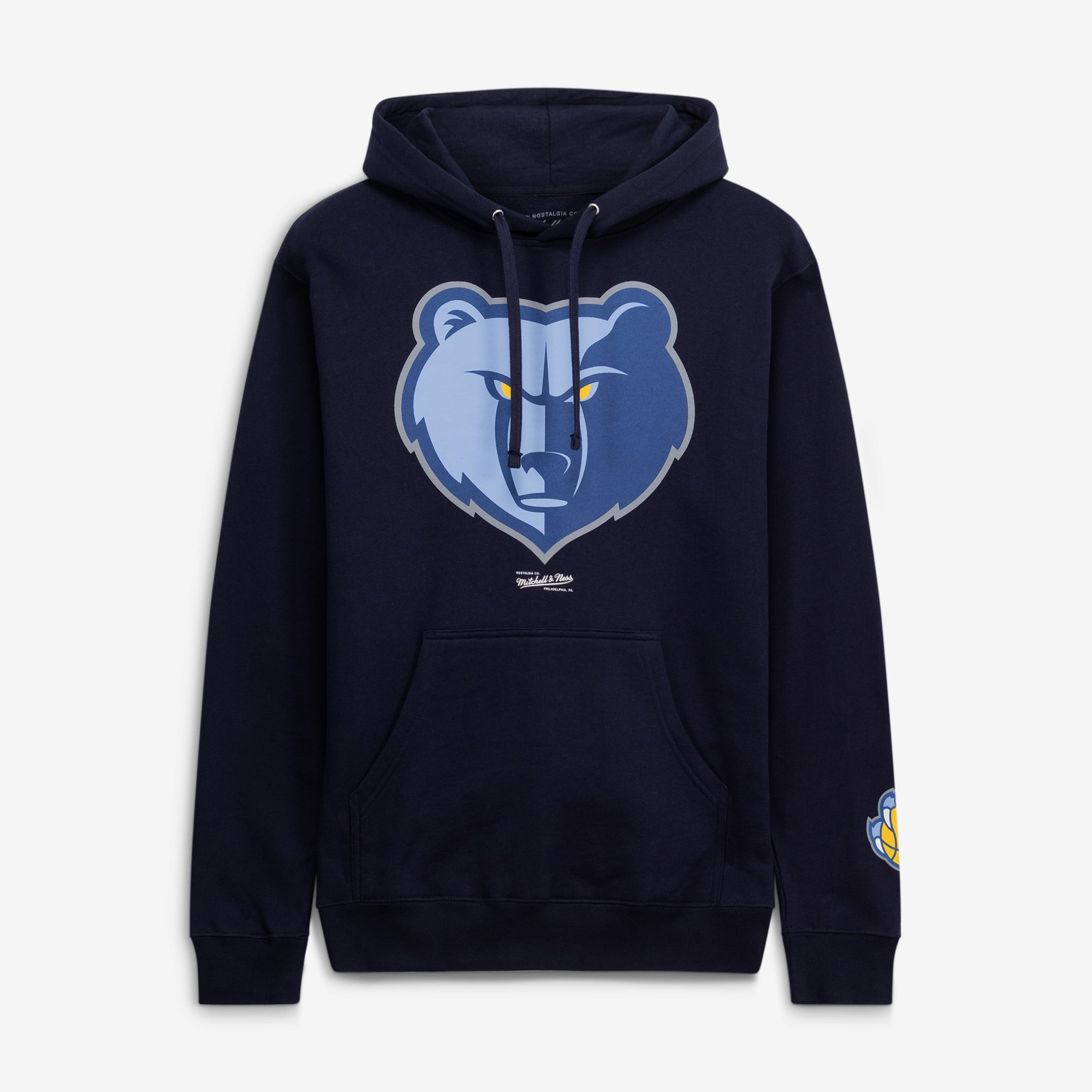 Men's Mitchell & Ness Navy Memphis Grizzlies Fleece Hoodie
