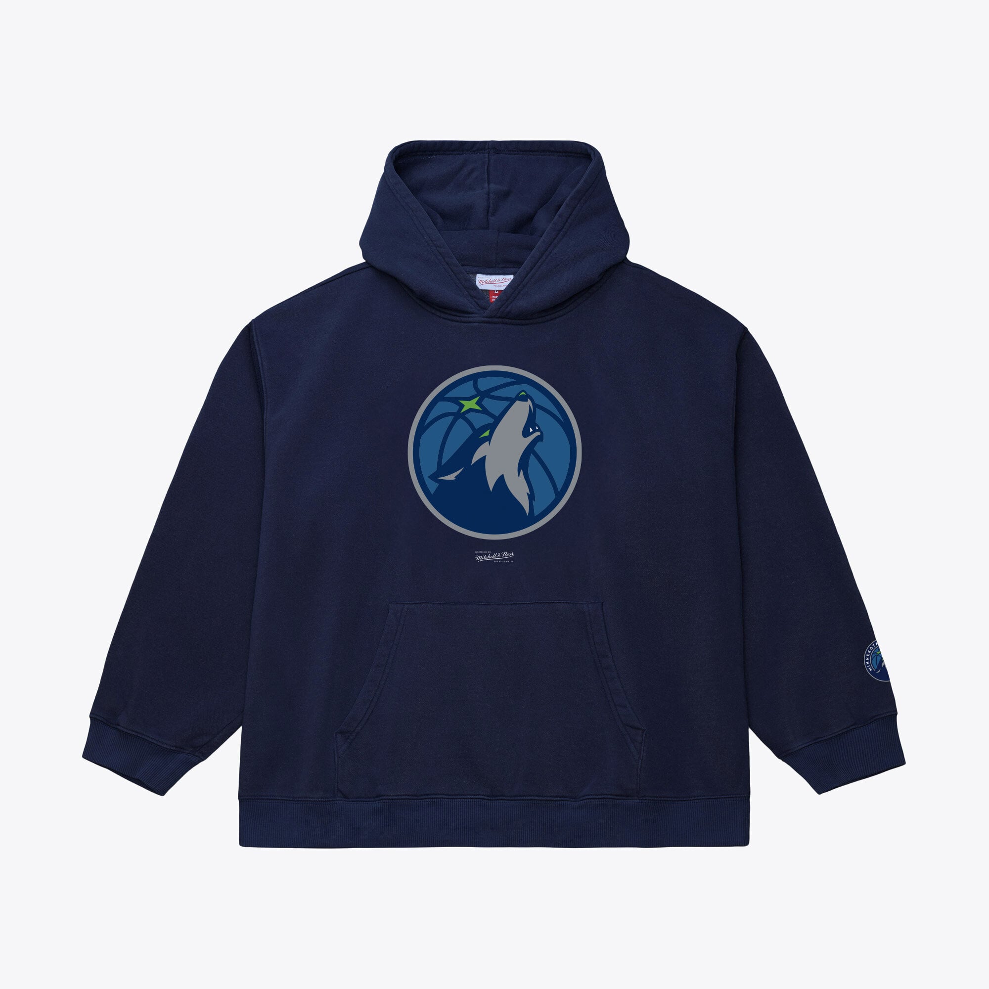 Men's Mitchell & Ness  Navy Minnesota Timberwolves Basic Fleece Hoodie