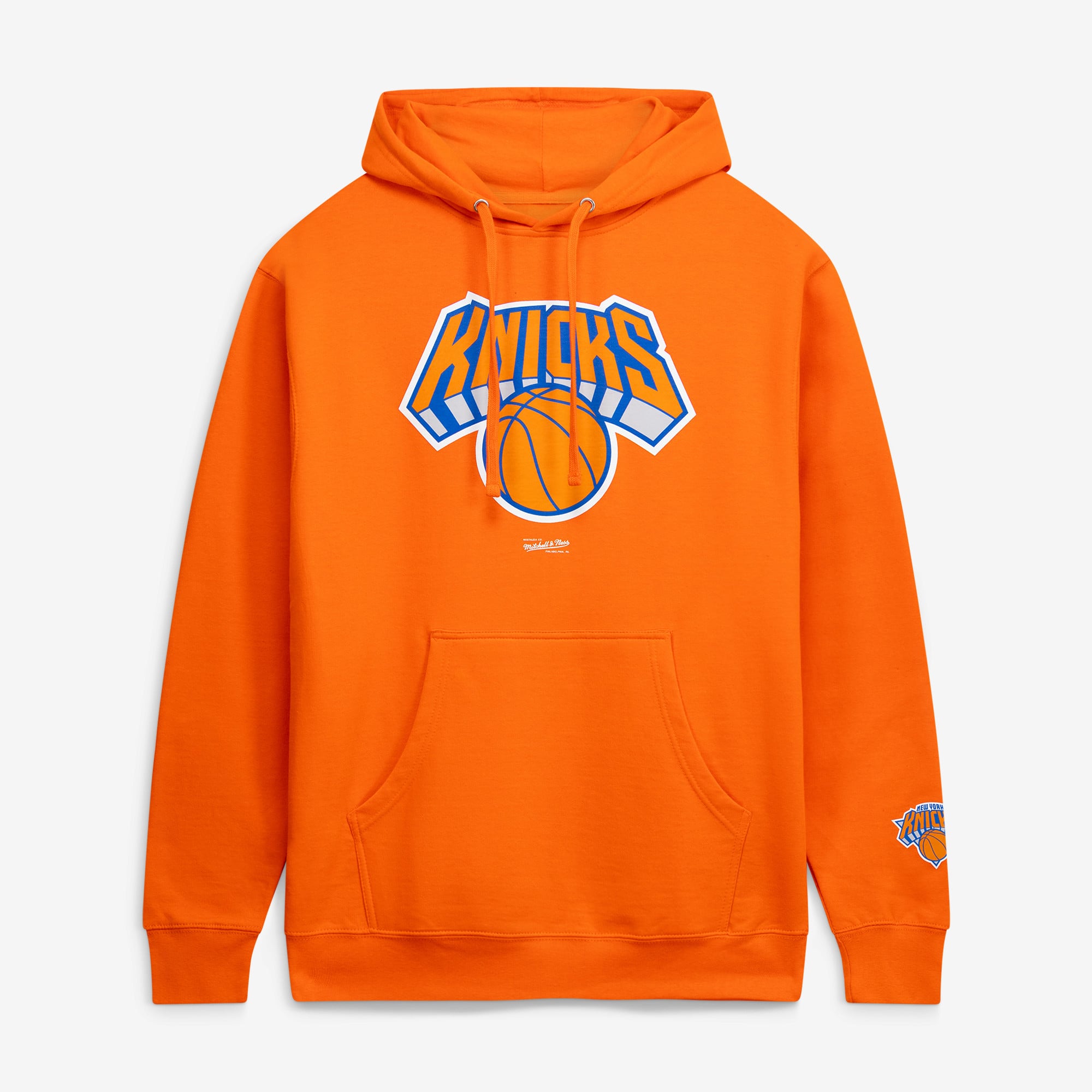 Men's Mitchell & Ness Orange New York Knicks Fleece Hoodie