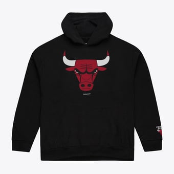 Men's Mitchell & Ness  Black Chicago Bulls Basic Fleece Hoodie
