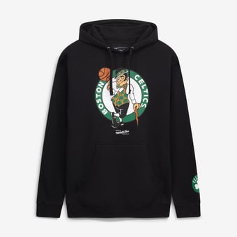 Men's Mitchell & Ness  Black Boston Celtics Fleece Hoodie