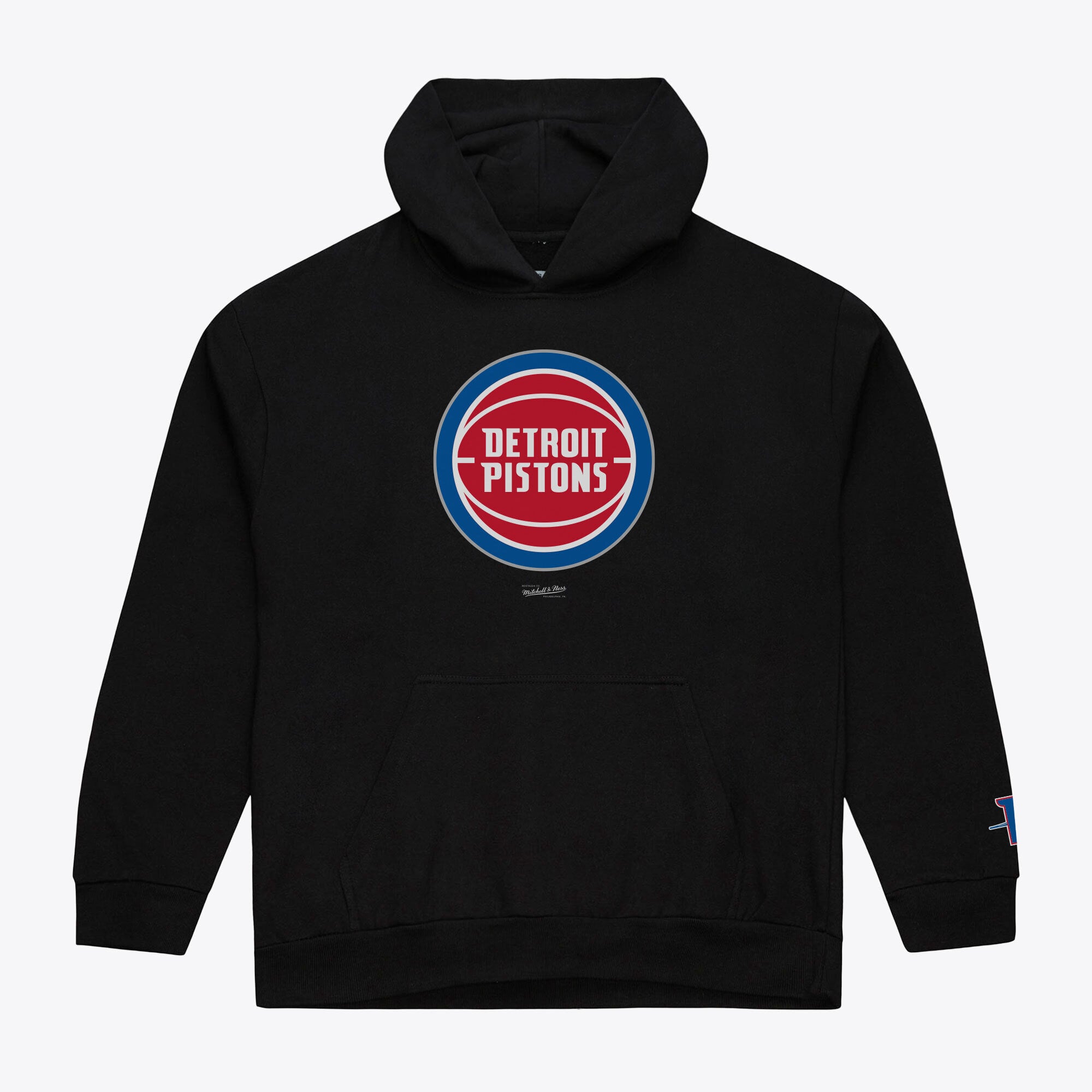 Men's Mitchell & Ness  Black Detroit Pistons Basic Fleece Hoodie