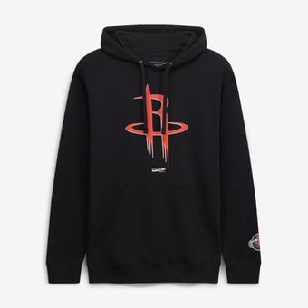 Men's Mitchell & Ness  Black Houston Rockets Fleece Hoodie