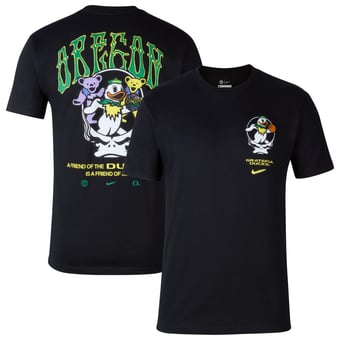 Men's Nike Black Oregon Ducks Grateful Ducks Steal Your Face T-Shirt