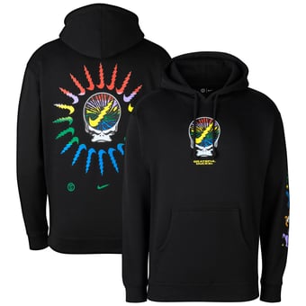 Men's Nike Black Oregon Ducks Grateful Ducks Rainbow Spiral Hoodie