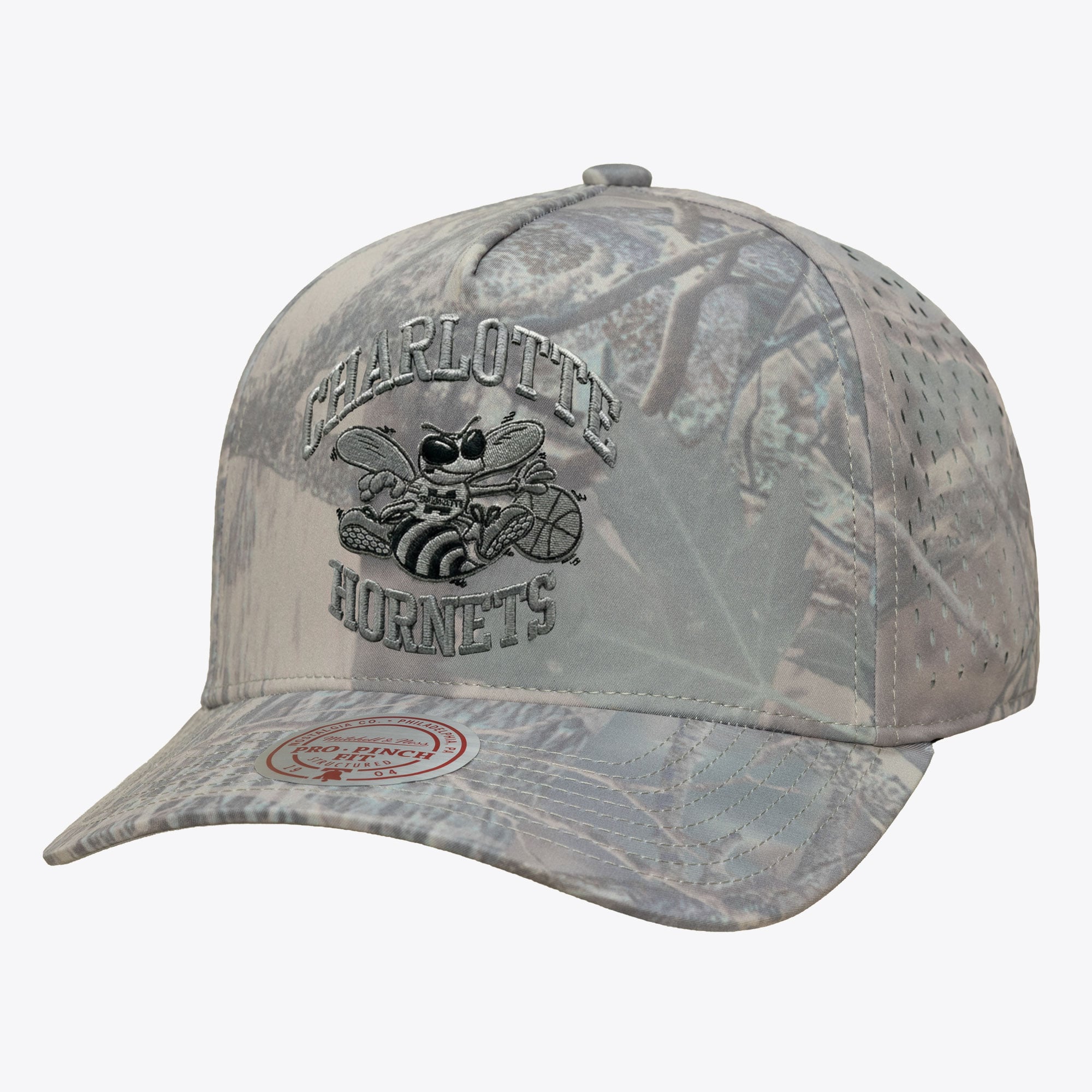 Men's Mitchell & Ness Camo Charlotte Hornets Perfect Pro Adjustable Hat