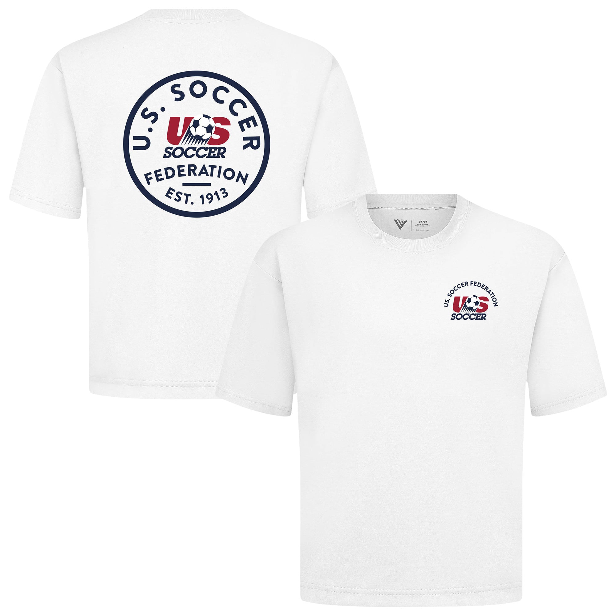 Men's Levelwear White USMNT Luxe Signature Knit Transit T-Shirt
